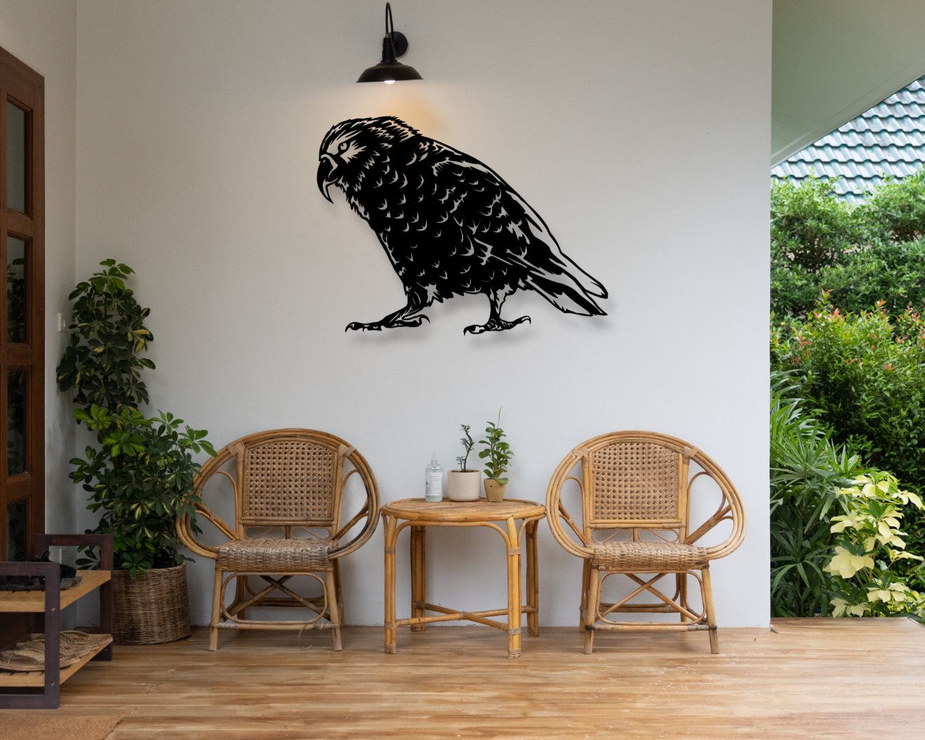 Kea #1 Outdoor Wall Art Panel - Hollow Cut