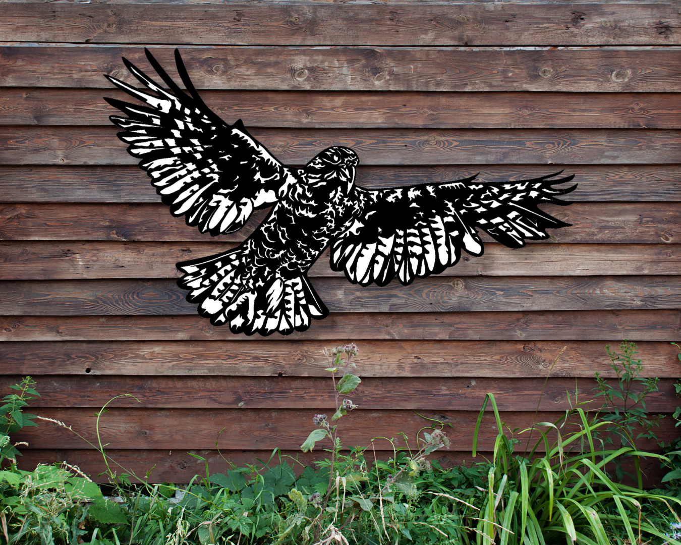 Kea #2 Outdoor Wall Art Panel - Colour Detail