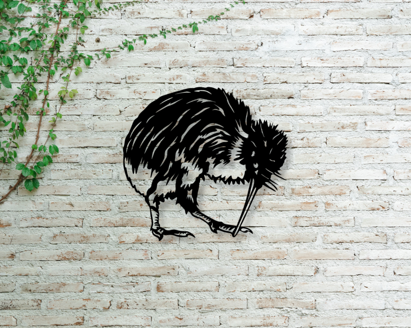 Kiwi #1 Outdoor Wall Art Panel - Hollow Cut
