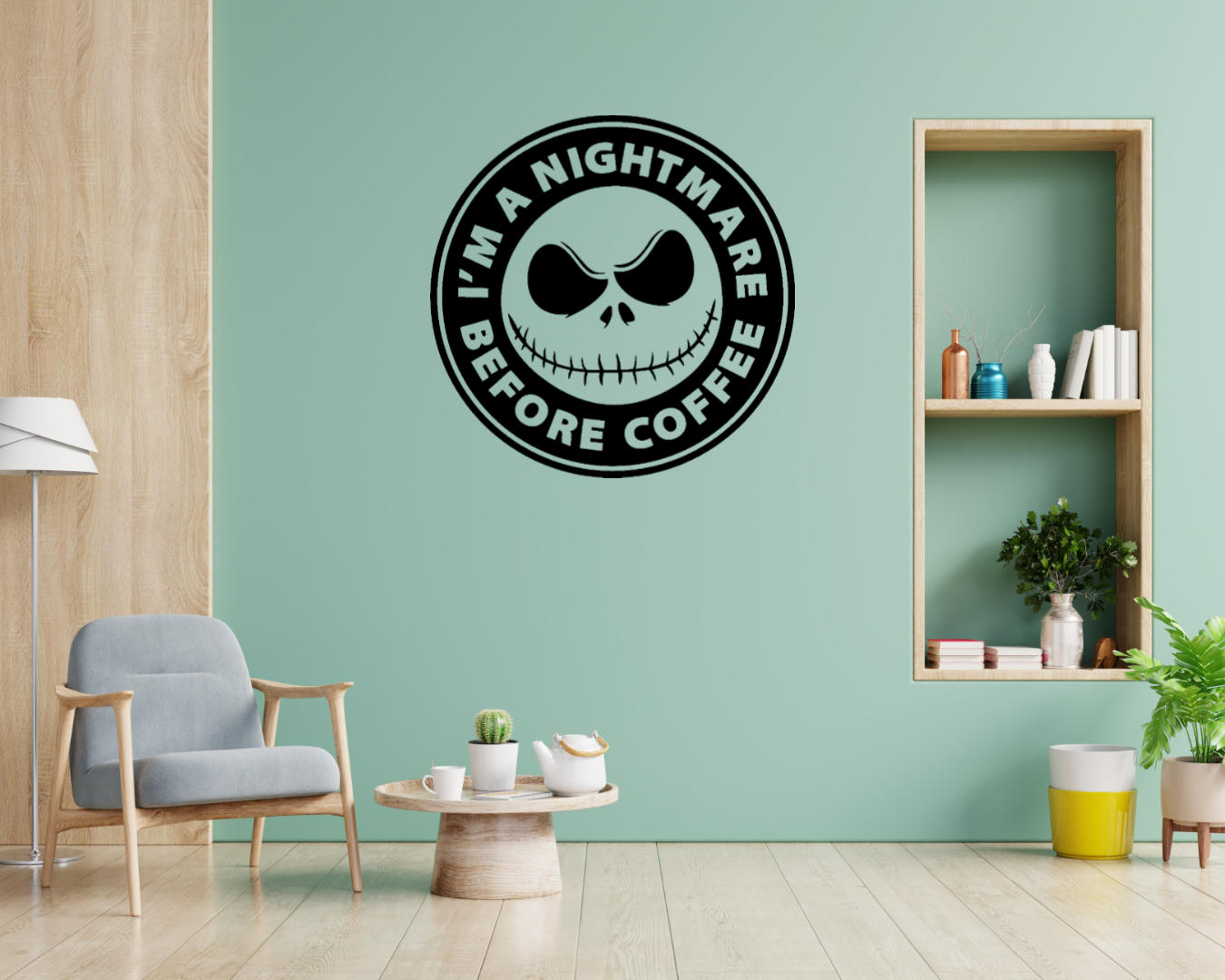 Nightmare Before Coffee #2 Wall Decal