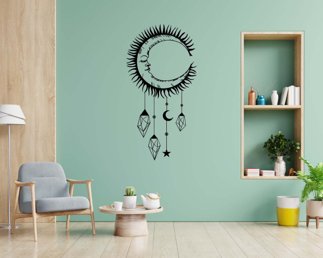 Moon Dream Catcher Wall Decal