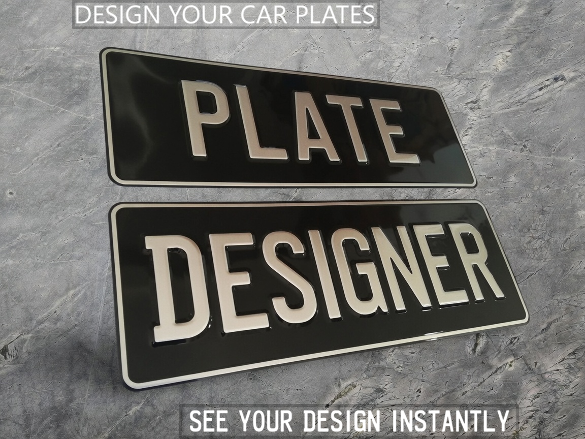 Car - Pressed Aluminium Plate Designer