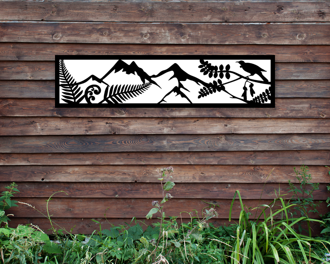 NZ Theme Scene Mountains Outdoor Wall Art Panel - Taipitopito Tae