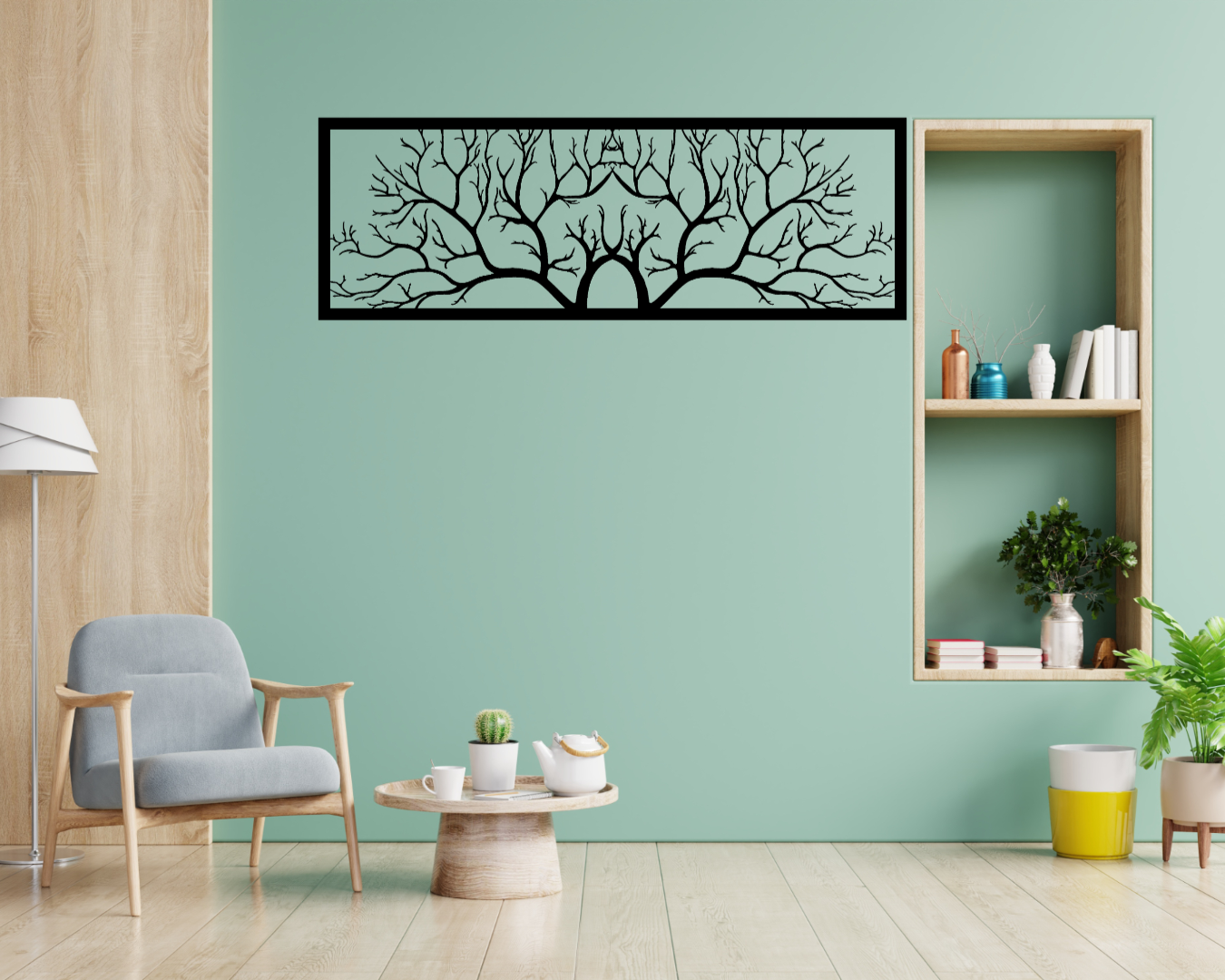 Whakaata Whakaata Rakau Wall Decal